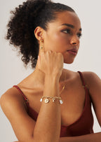 Vintage Geometric Charm Bracelet