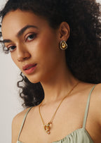 Mixed Metal Stud Earrings