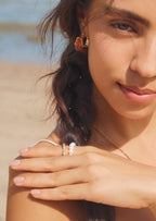 Pearl Double Stacking Ring