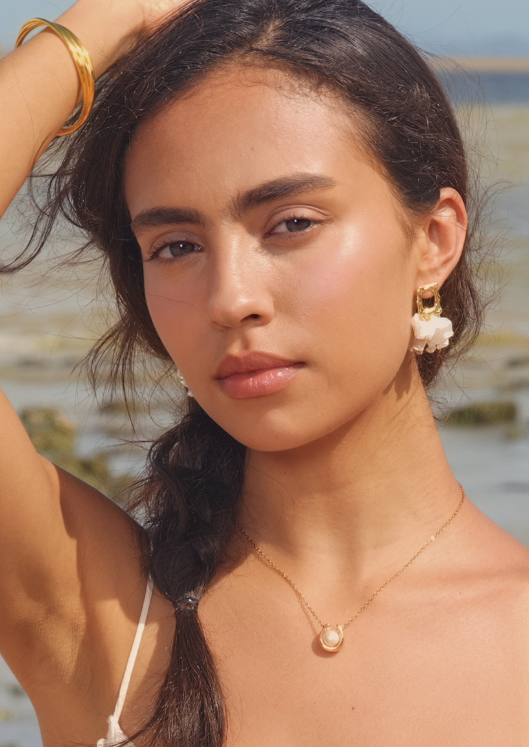 Square Flower Earrings