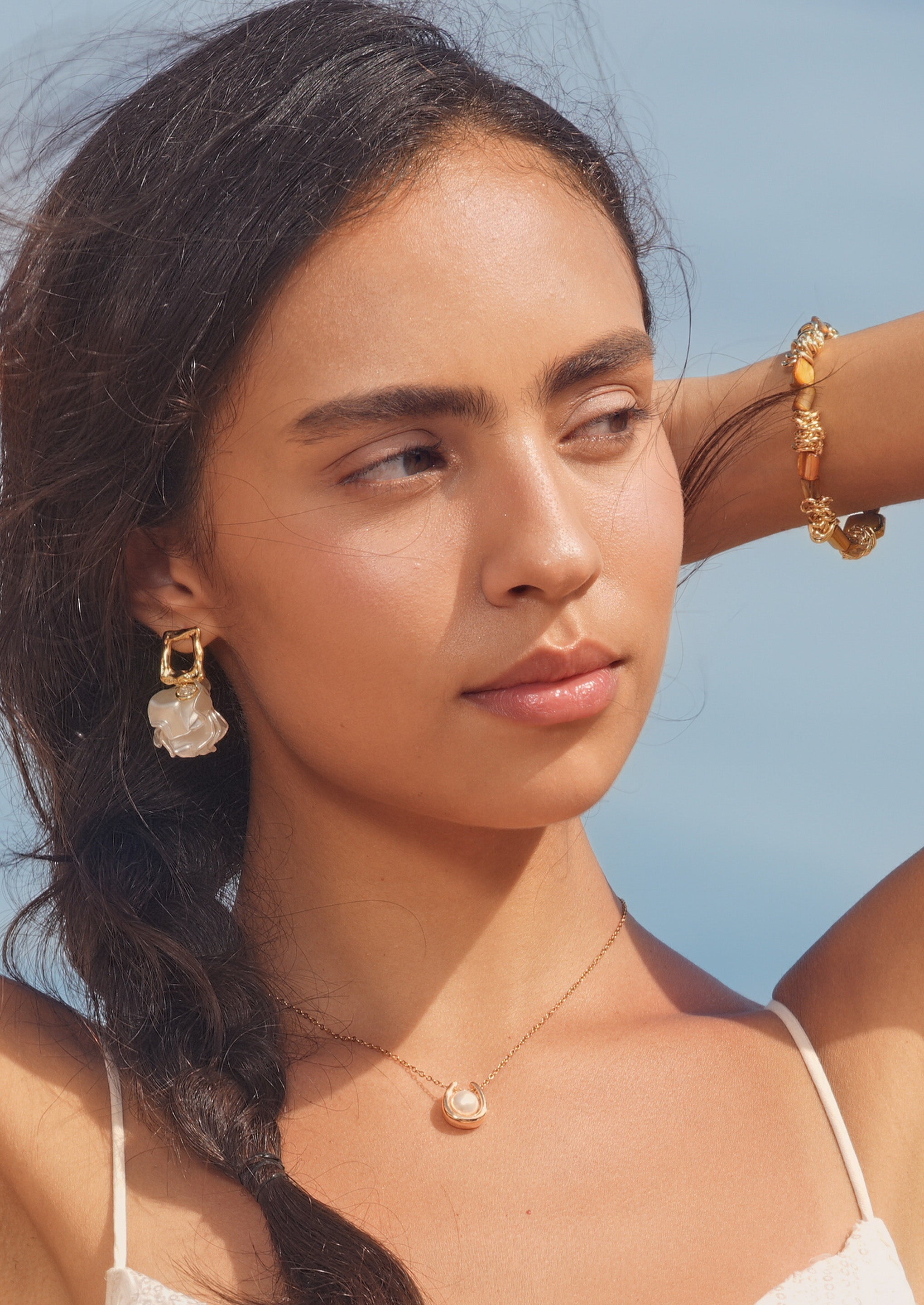 Square Flower Earrings