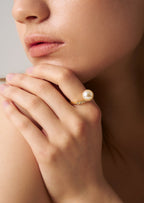 Pave Pearl Ring