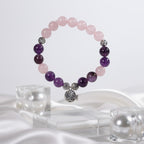 Rose quartz & amethyst