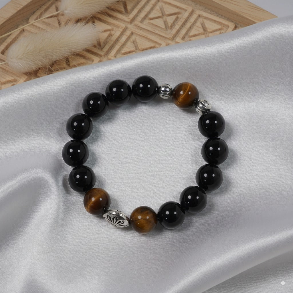 Obsidian 12# Yellow Tiger Eye 12#