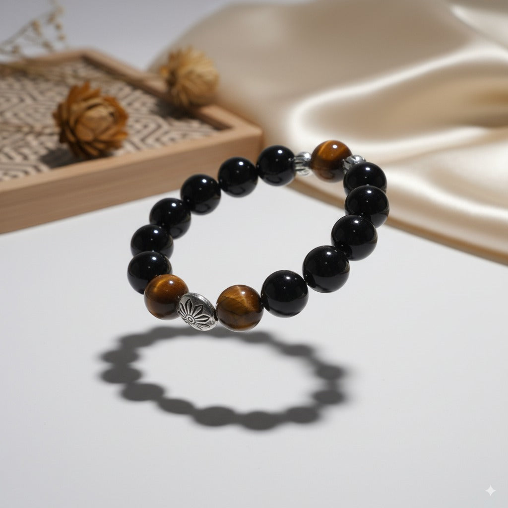 Obsidian 12# Yellow Tiger Eye 12#