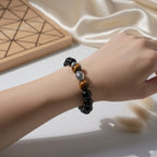 Obsidian 12# Yellow Tiger Eye 12#