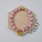 Pink cat's eye stone