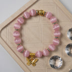 Pink cat's eye stone