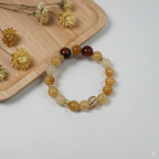 Yellow chalcedony & red agate