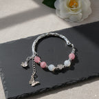 Rose quartz & moonstone & white chalcedony