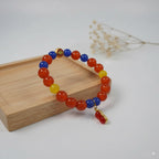 Red Blue Yellow agate