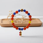 Red Blue Yellow agate