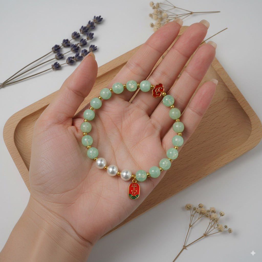 Dongling Jade & Burn blue peace signs