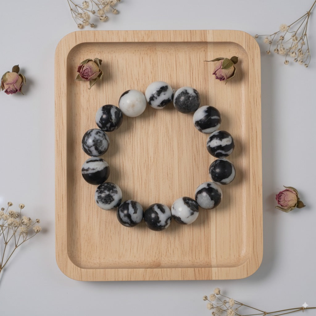 Black and White Zebra Stone 14#