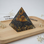 Obsidian Tiger's Eye Pyramid