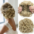 Short Combs Messy Curly Dish Hair Bun Extension Easy Stretch Hair Combs Clip In Ponytail Extension Scrunchie Chignon Tray Ponytail Hairpieces
