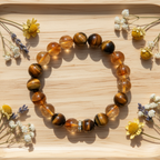 Yellow Crystal 7A+ Yellow Tiger AA10#  SMALL