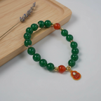 Green agate & Red agate