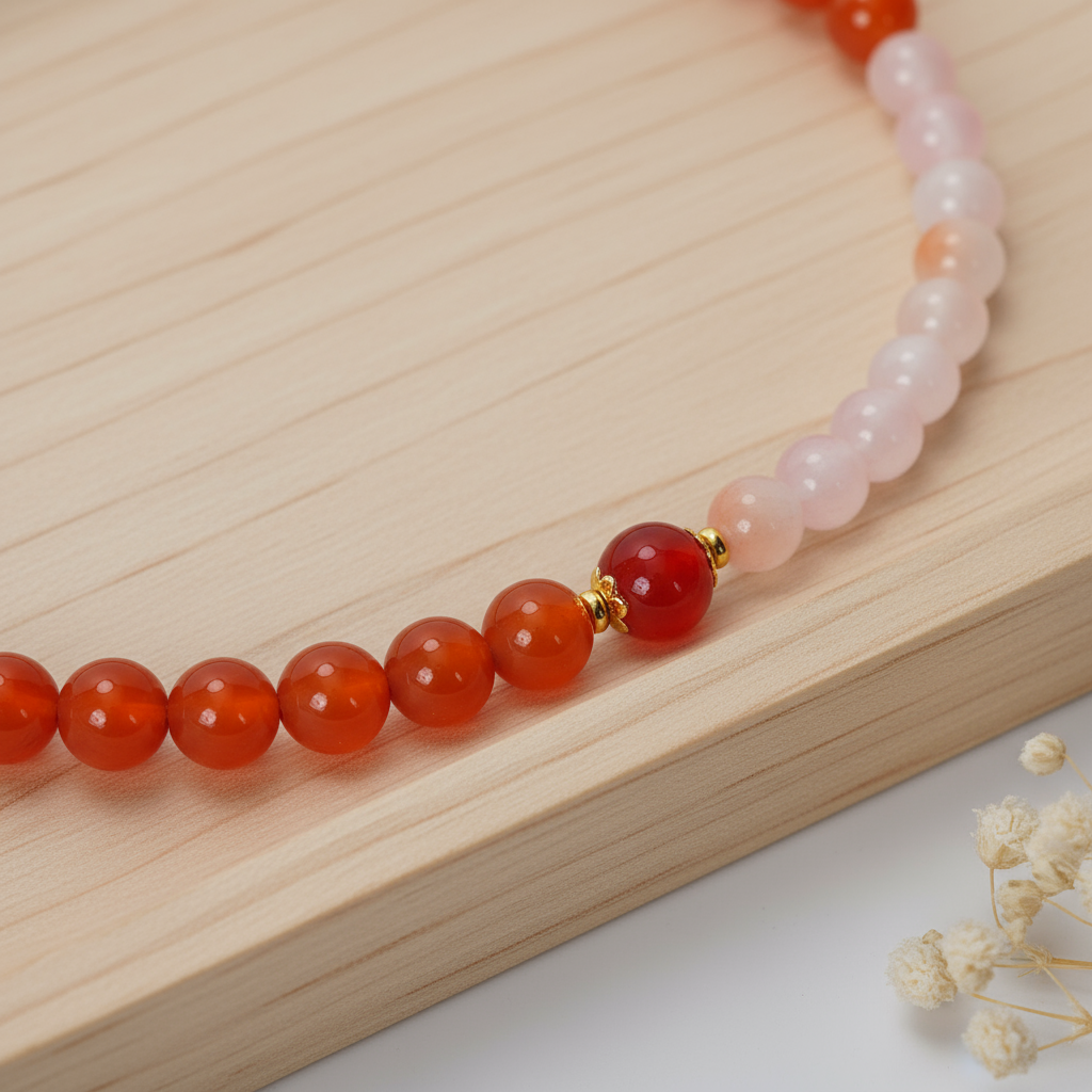 Natural agate & gold-plated alloy