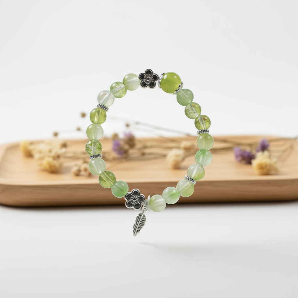 Peridot beads & 925 silver jewelry accessories