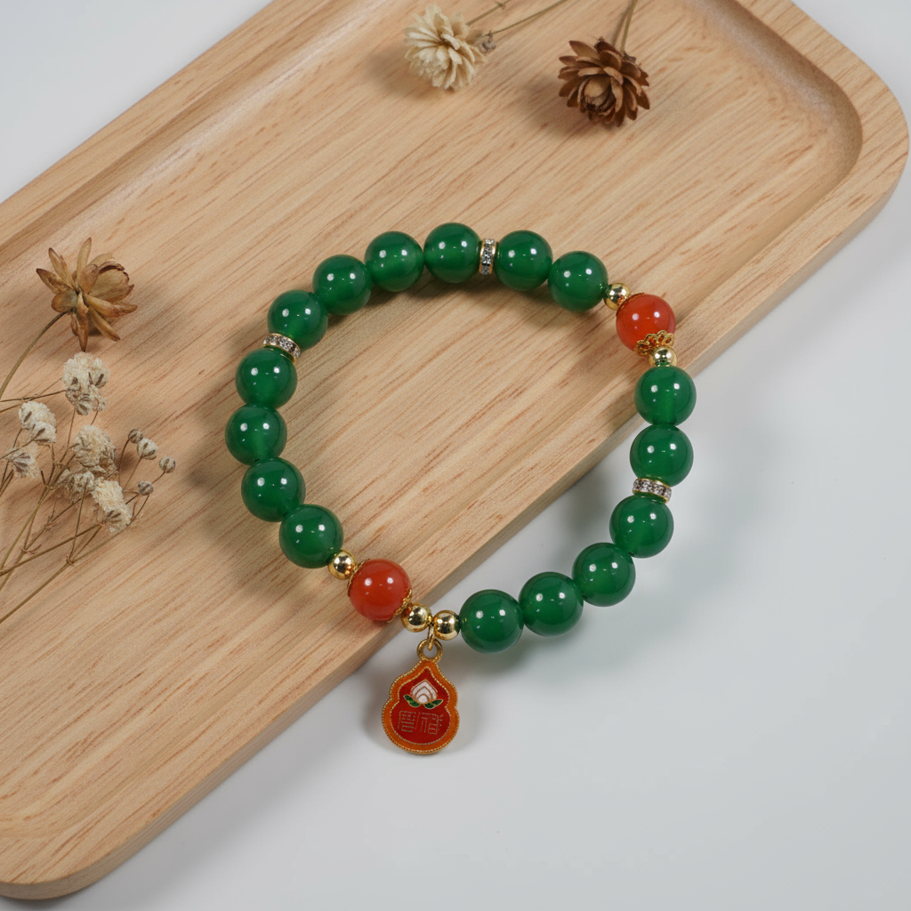 Green agate & Red agate