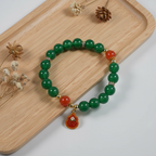 Green agate & Red agate