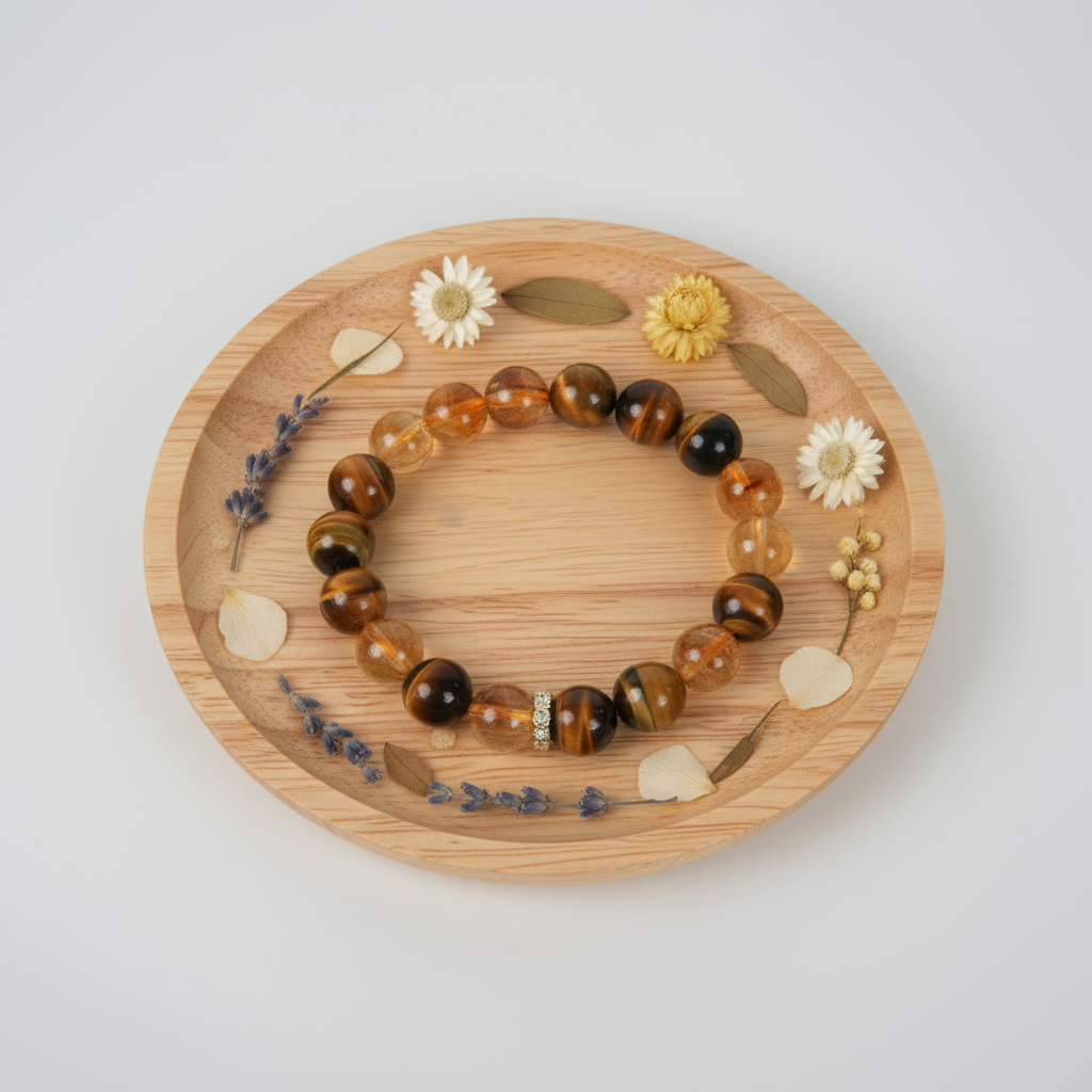 Yellow Crystal 7A+ Yellow Tiger AA10#  SMALL