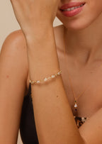 Oval Gemstone Cuff Bracelet