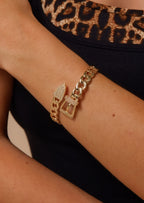 Statement Buckle Bangle Bracelet