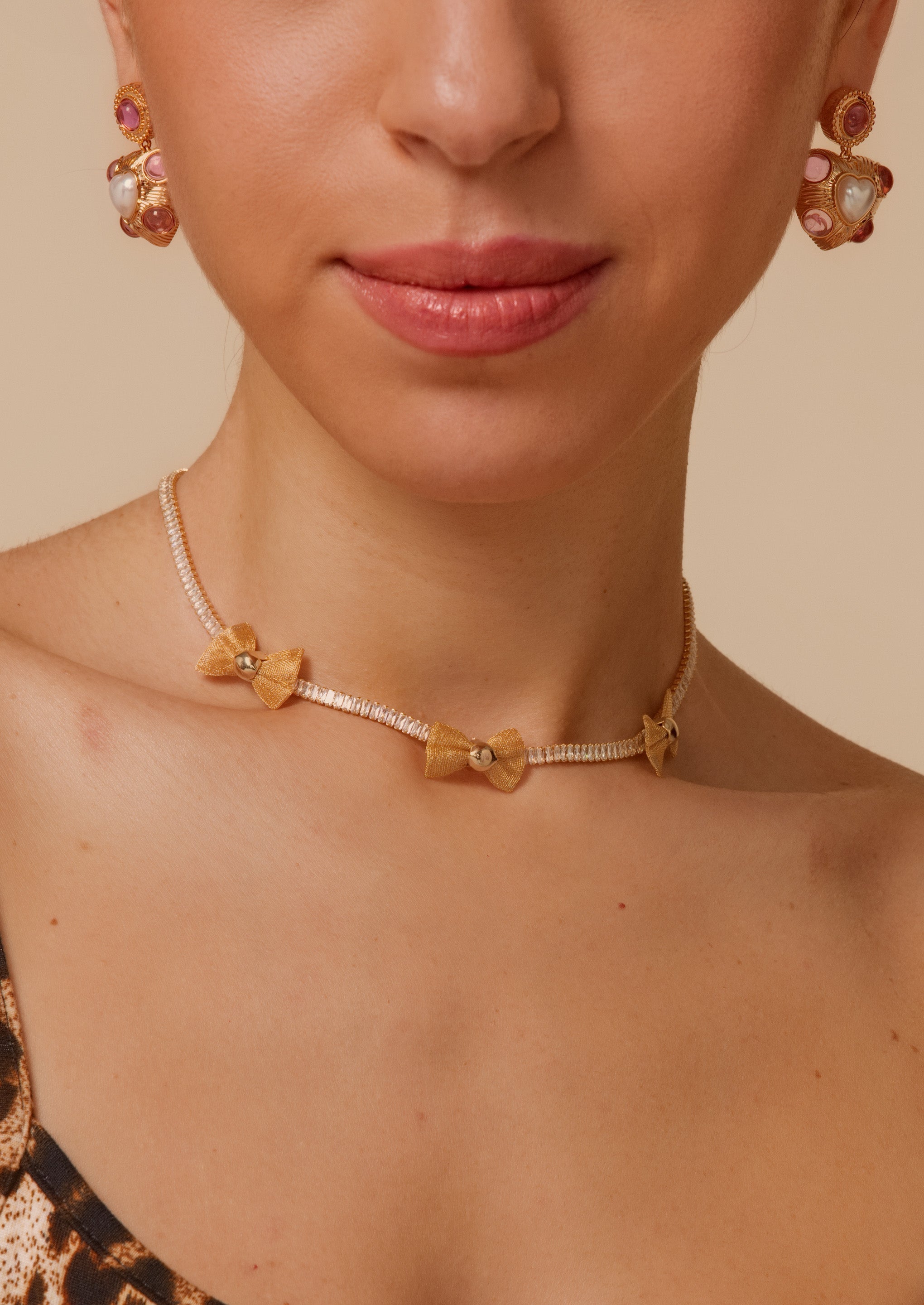 Bow Sparkle Necklace