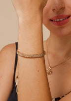 Vintage Wave Bangle Bracelet