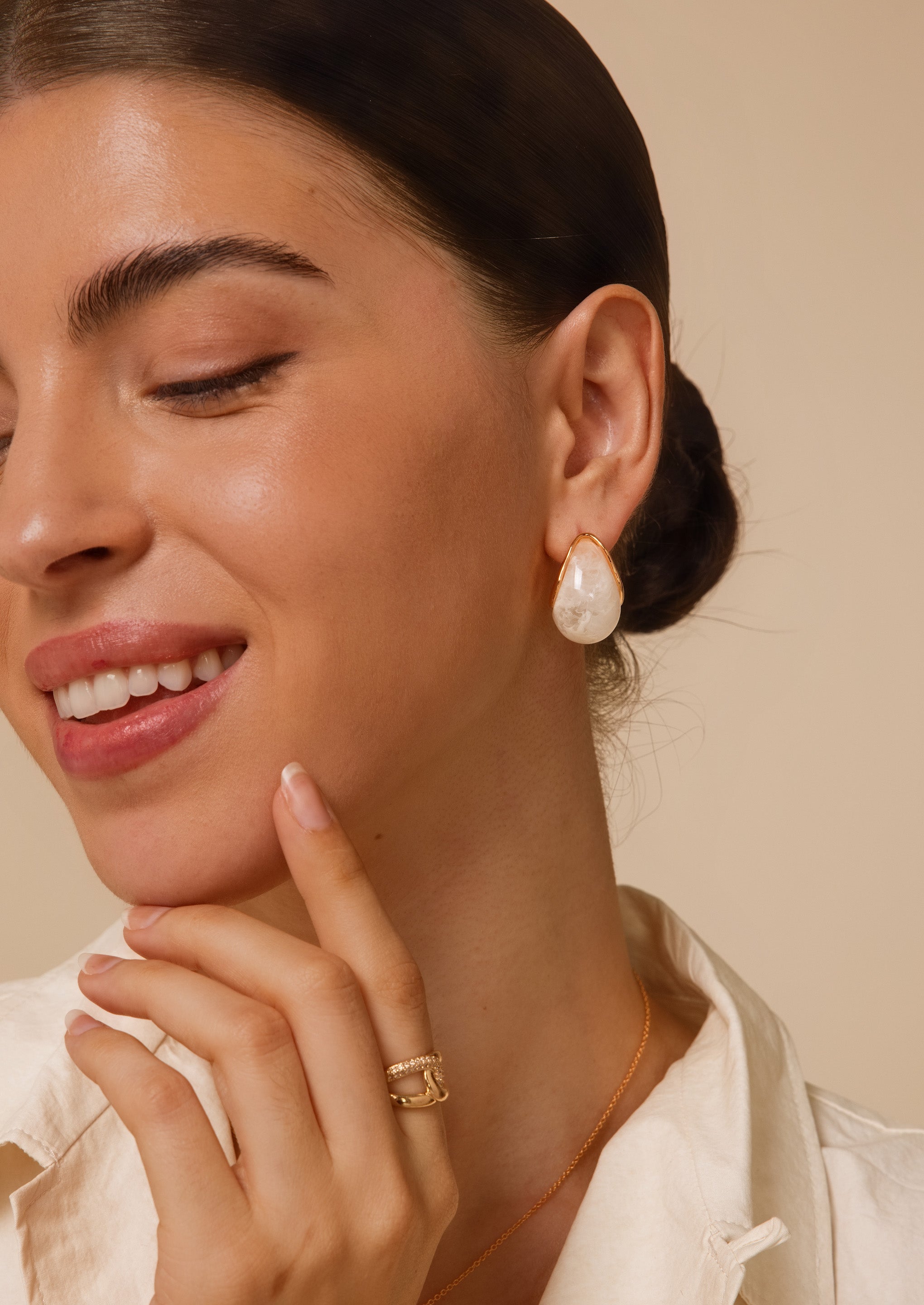 Teardrop Hoop Earrings