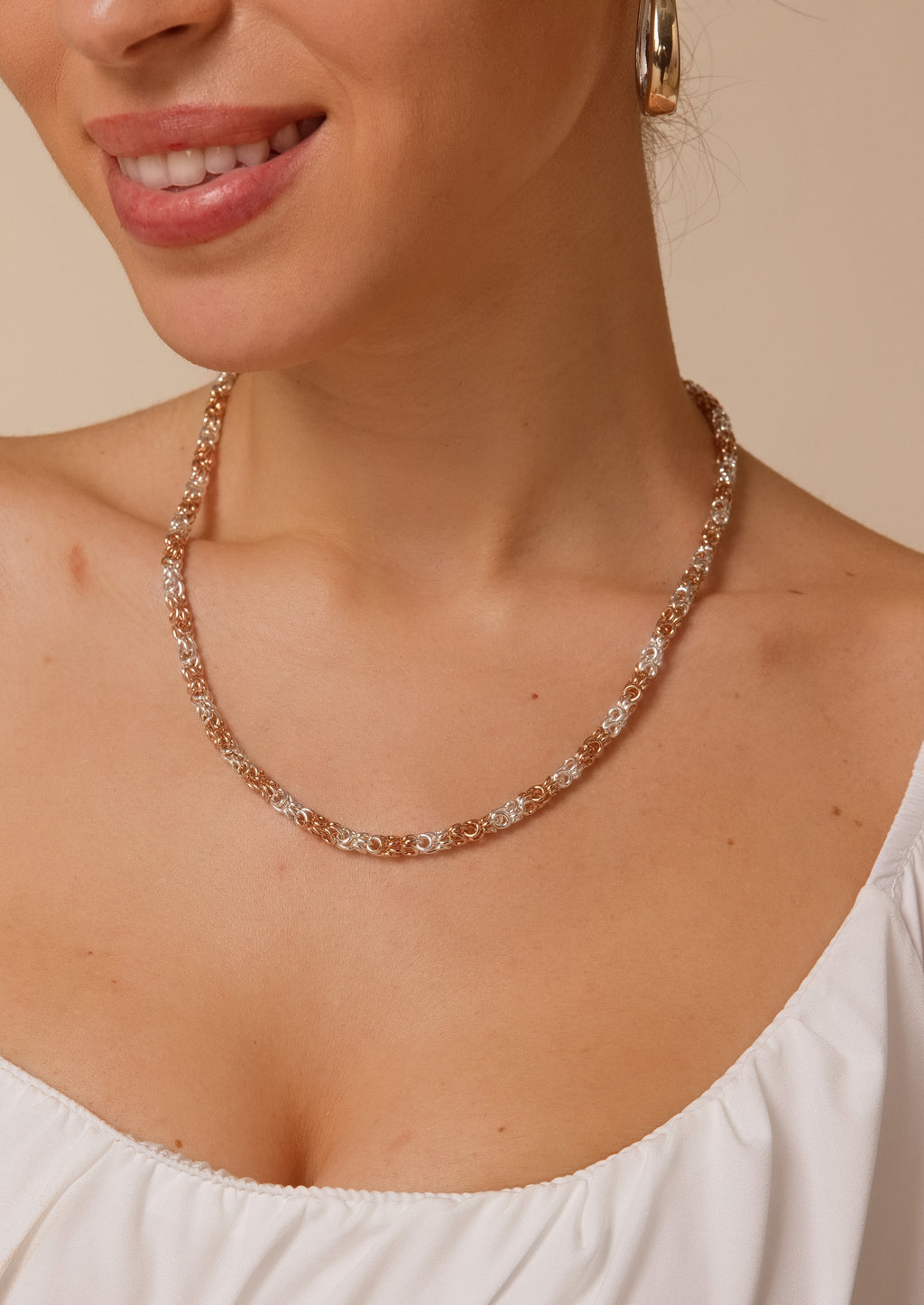 Duet Mixed Chain Necklace