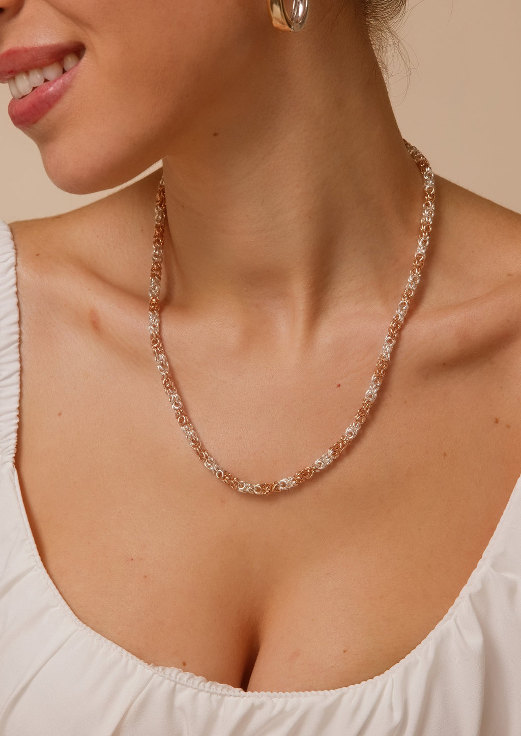 Duet Mixed Chain Necklace