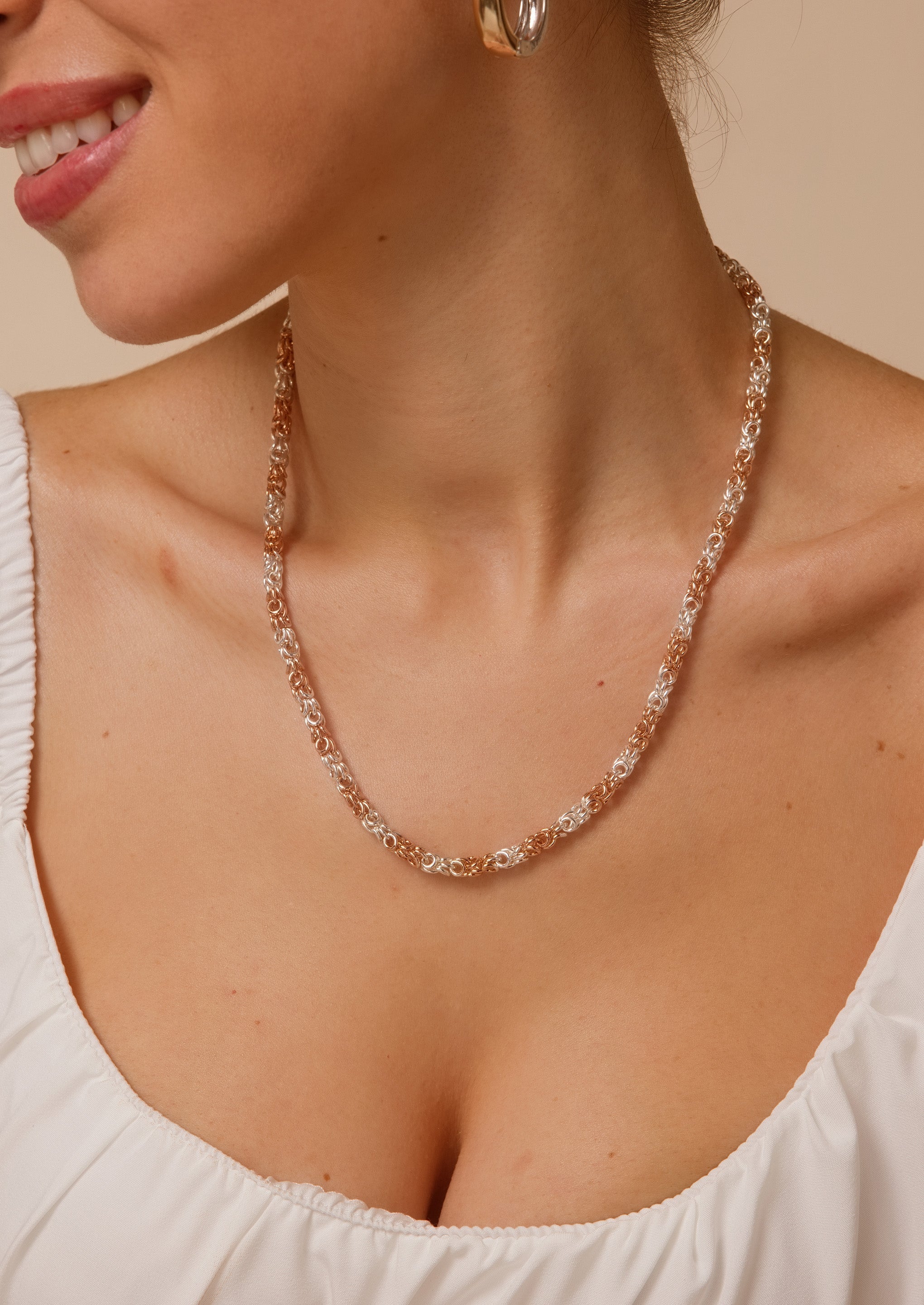 Duet Mixed Chain Necklace